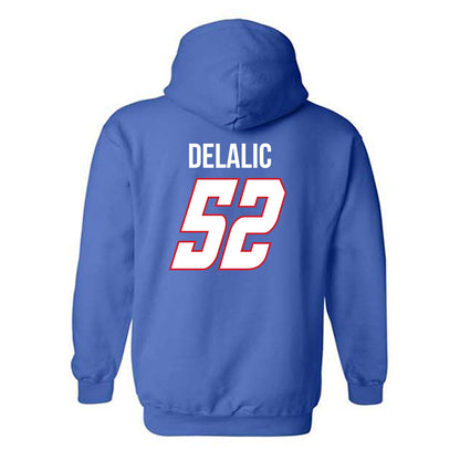 DePaul - NCAA Men's Basketball : Amsal Delalic - Classic Shersey Hooded Sweatshirt-1