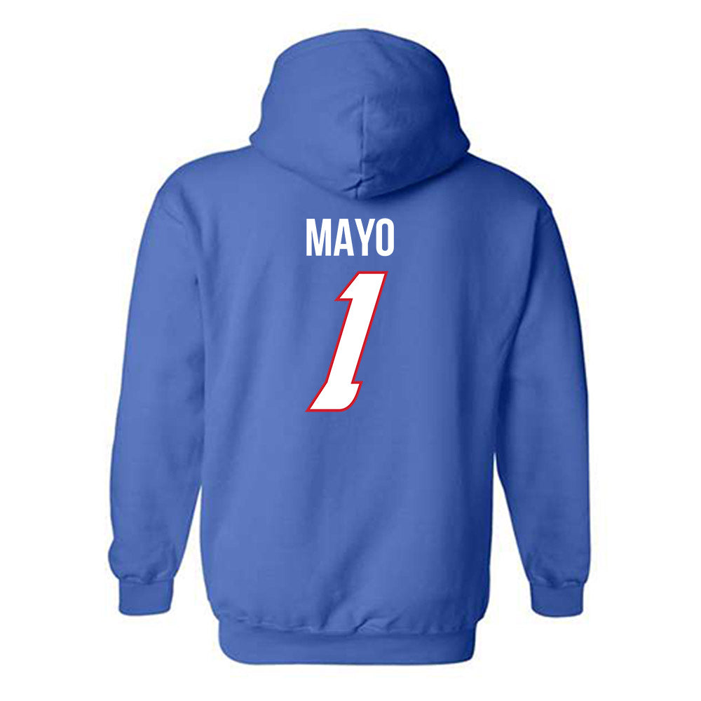 DePaul - NCAA Women's Basketball : Aizhanique Mayo - Classic Shersey Hooded Sweatshirt-1