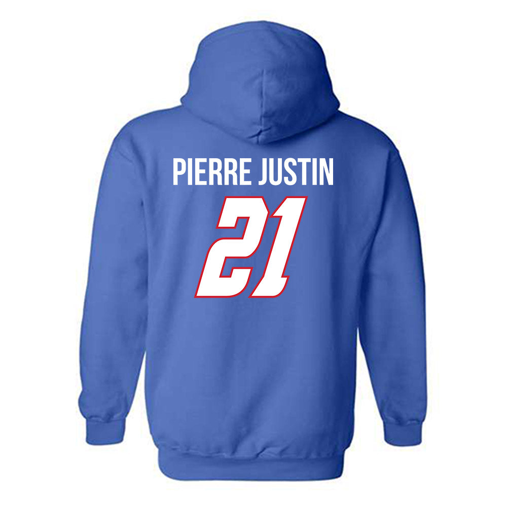 DePaul - NCAA Men's Basketball : Theo Pierre Justin - Classic Shersey Hooded Sweatshirt-3