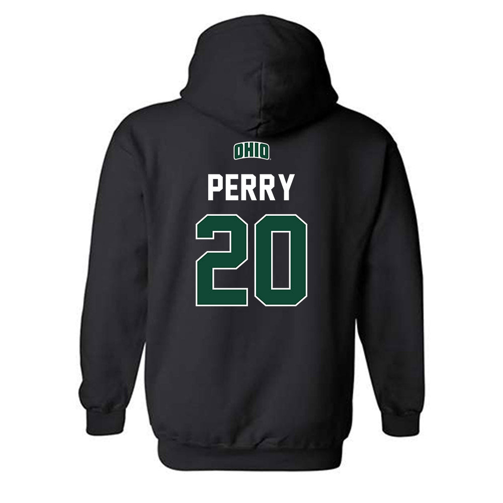Ohio - NCAA Football : Rashad Perry - Sports Shersey Hooded Sweatshirt-1