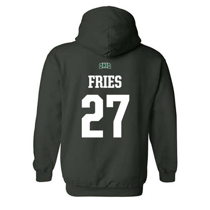 Ohio - NCAA Football : Jack Fries - Sports Shersey Hooded Sweatshirt-1