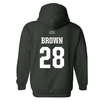 Ohio - NCAA Football : Kindall Brown - Sports Shersey Hooded Sweatshirt-1