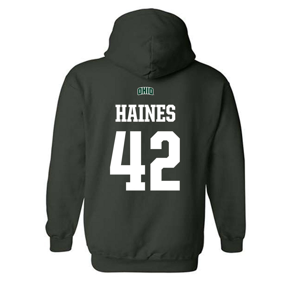 Ohio - NCAA Football : Magnus Haines - Sports Shersey Hooded Sweatshirt-1