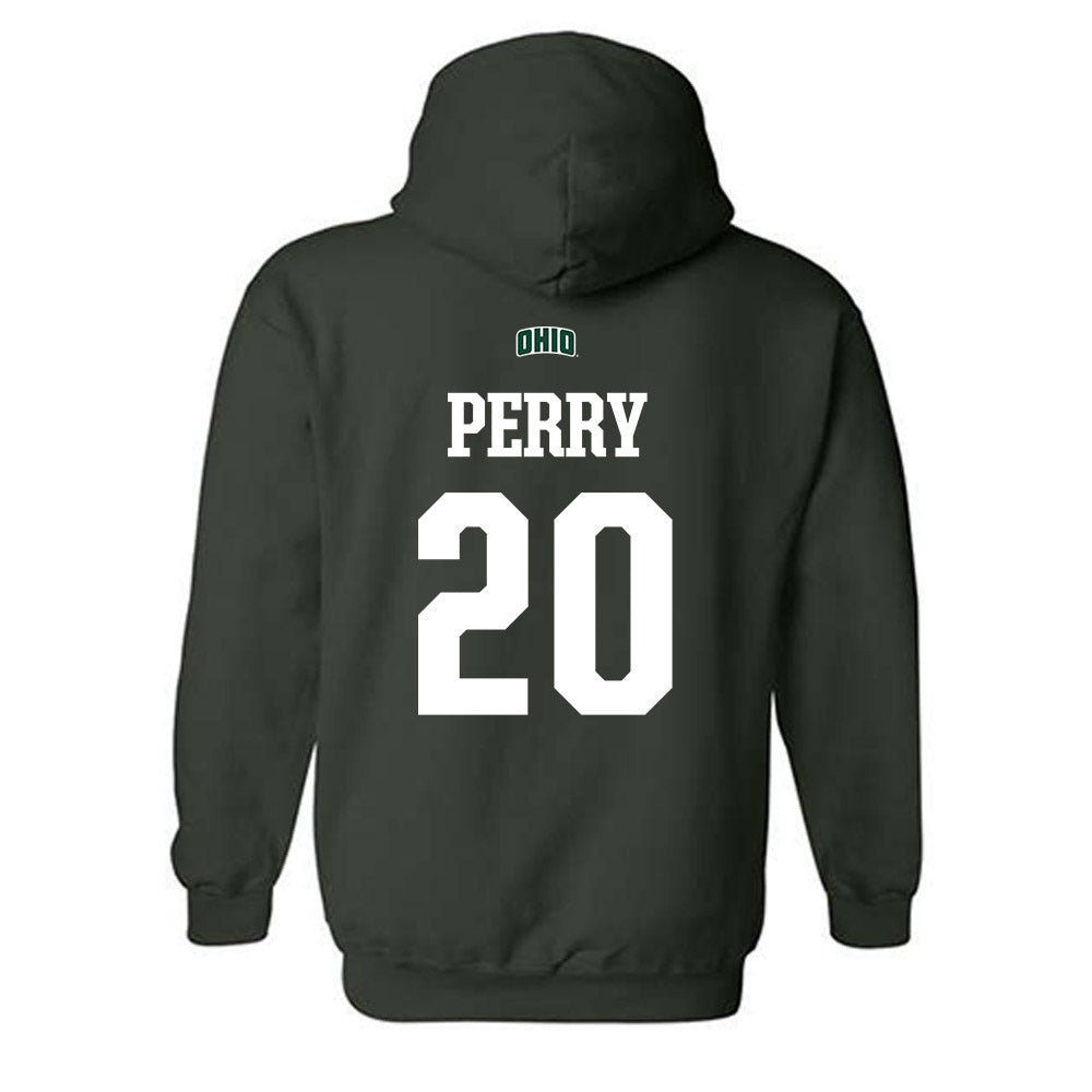 Ohio - NCAA Football : Rashad Perry - Sports Shersey Hooded Sweatshirt-1