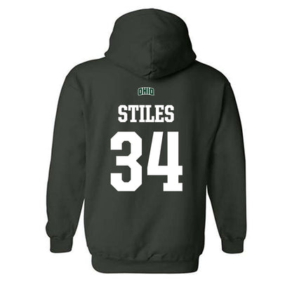 Ohio - NCAA Football : Lukas Stiles - Sports Shersey Hooded Sweatshirt-1