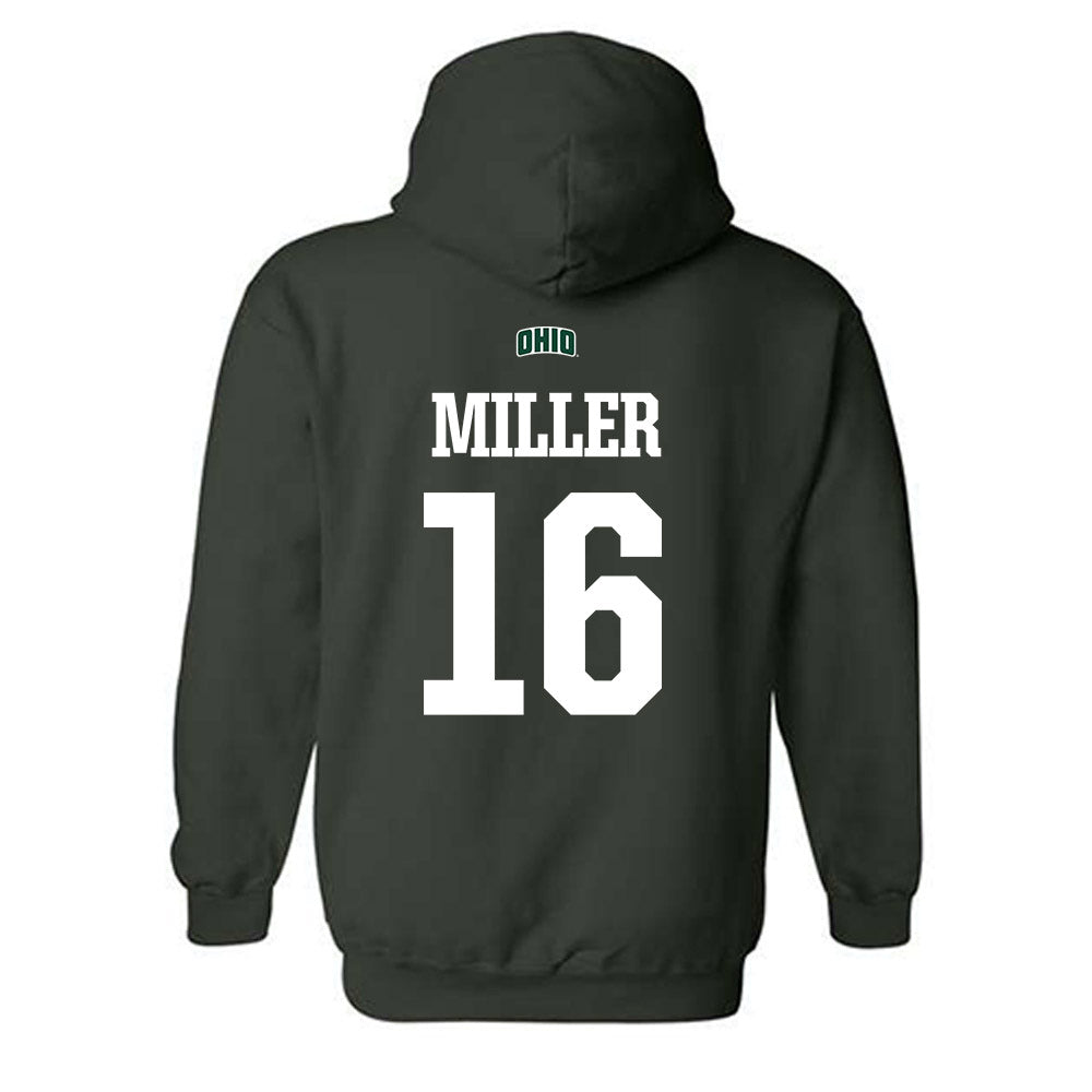 Ohio - NCAA Football : Ryan Miller - Sports Shersey Hooded Sweatshirt-1