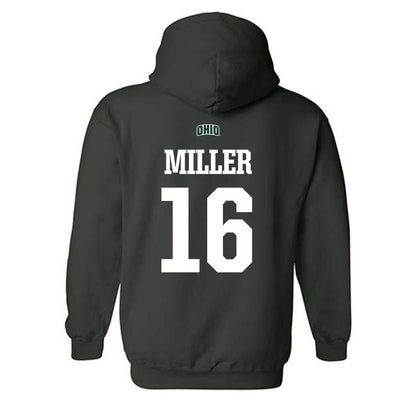 Ohio - NCAA Football : Ryan Miller - Sports Shersey Hooded Sweatshirt-1