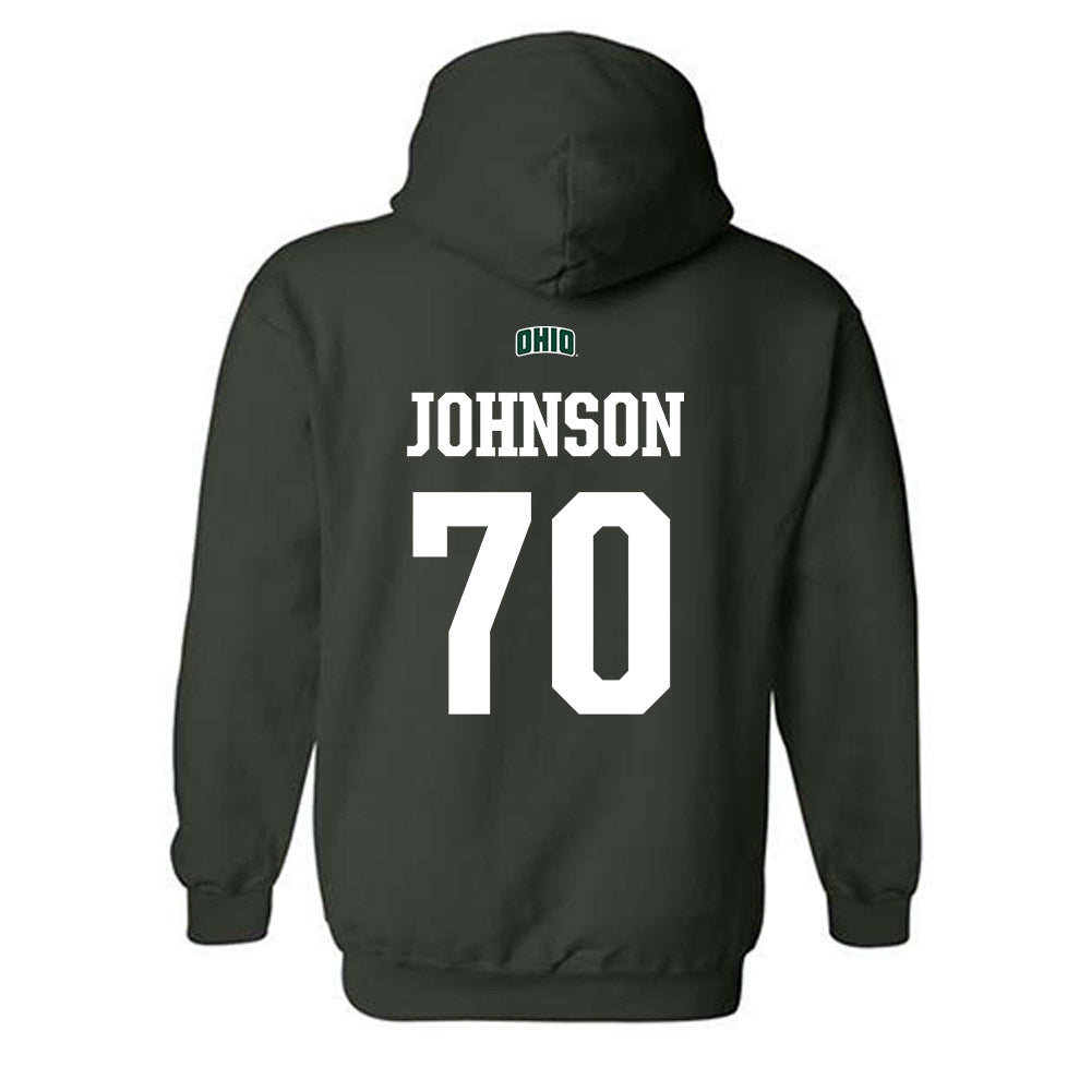 Ohio - NCAA Football : Joshua Johnson - Sports Shersey Hooded Sweatshirt-1