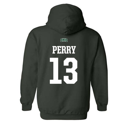 Ohio - NCAA Football : Rashad Perry - Sports Shersey Hooded Sweatshirt-1