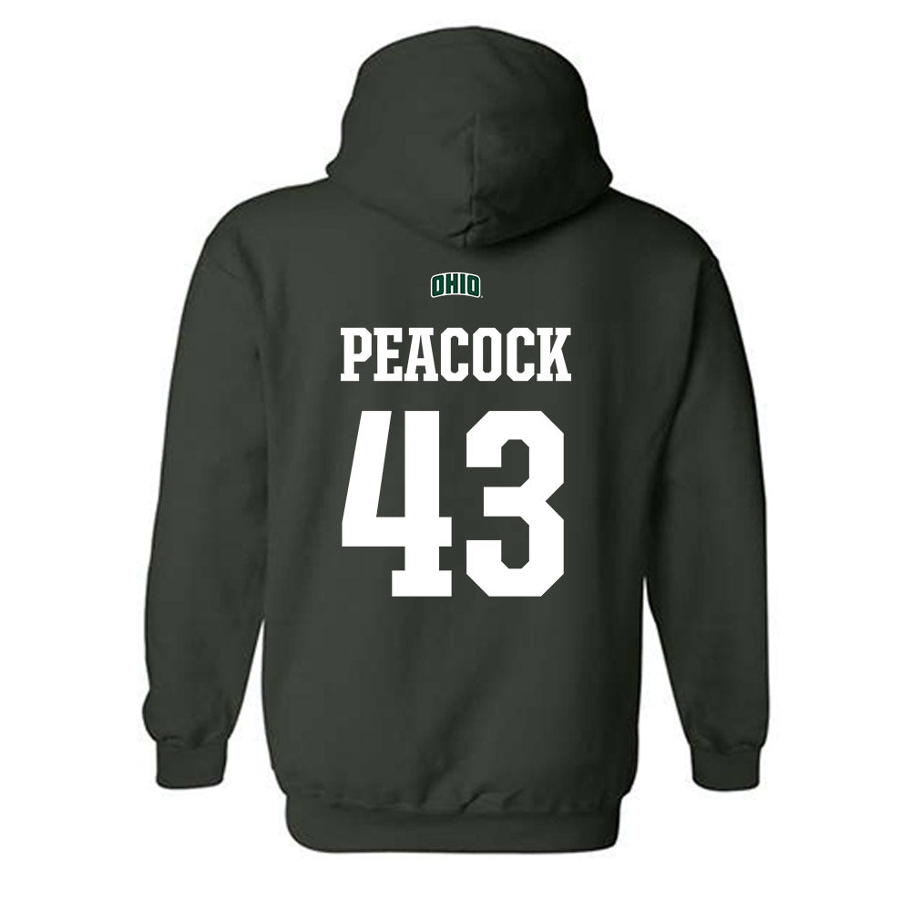 Ohio - NCAA Football : Brack Peacock - Sports Shersey Hooded Sweatshirt-1