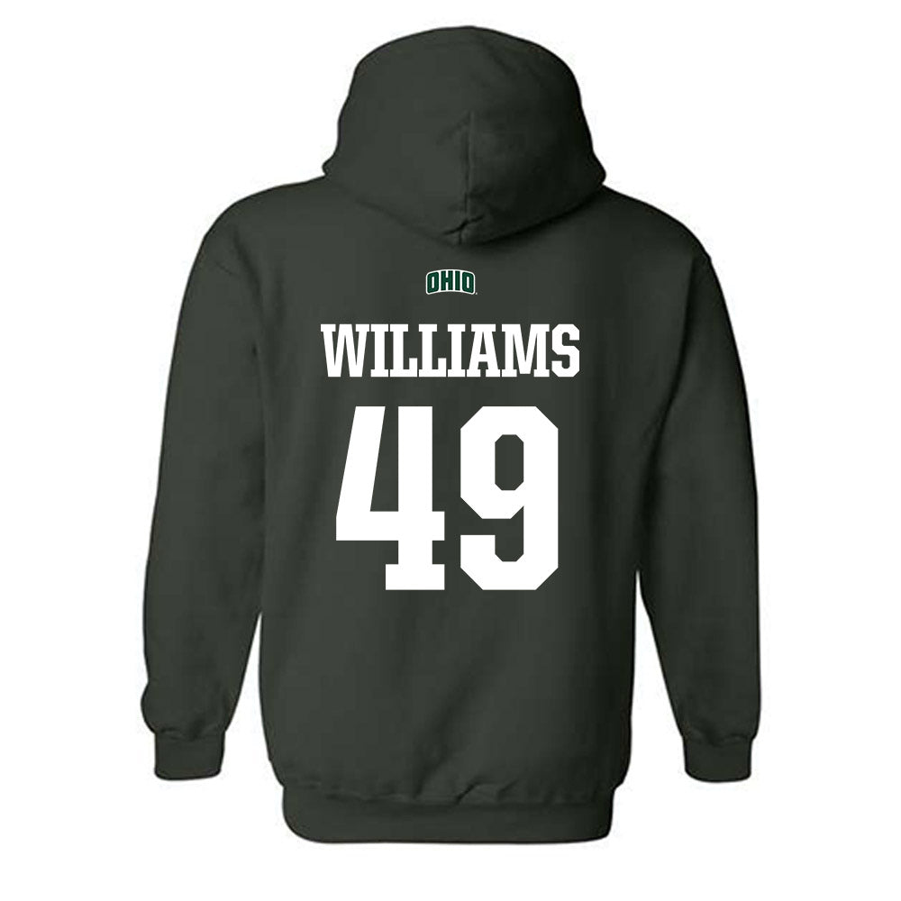 Ohio - NCAA Football : Xavier Williams - Sports Shersey Hooded Sweatshirt-1
