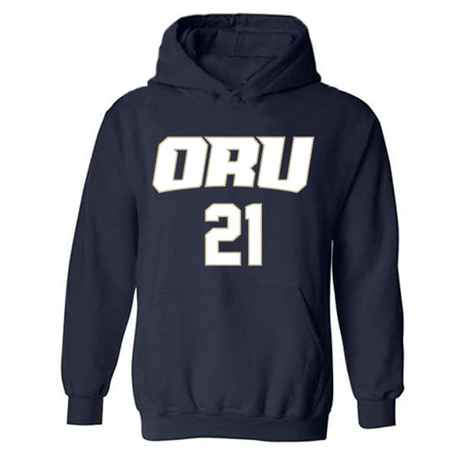 Oral Roberts - NCAA Men's Basketball : Baron Smith Jr - Classic Shersey Hooded Sweatshirt-0