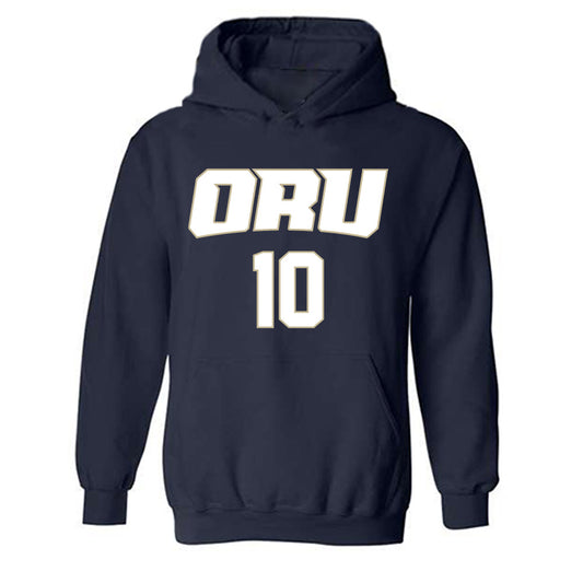 Oral Roberts - NCAA Men's Basketball : Aaron Jacob - Classic Shersey Hooded Sweatshirt-0