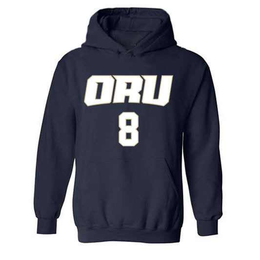 Oral Roberts - NCAA Men's Basketball : Alex Couto - Classic Shersey Hooded Sweatshirt-0