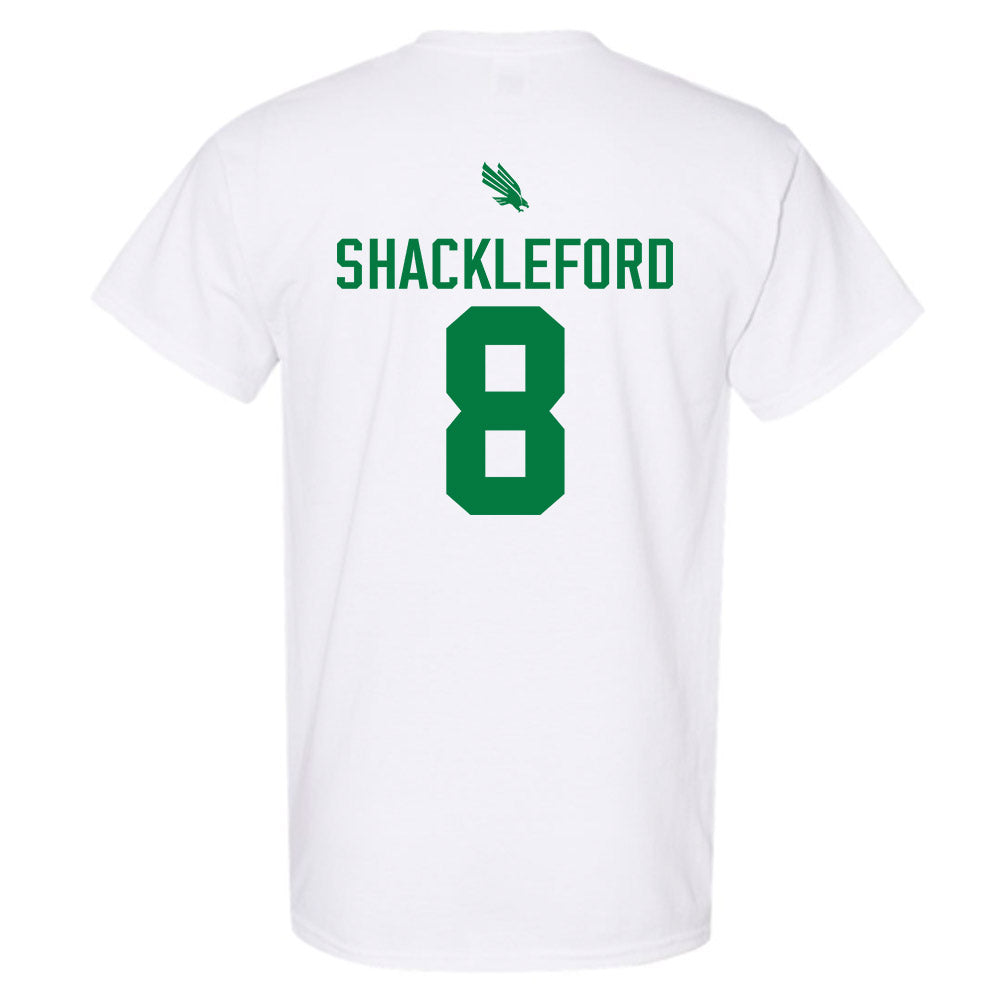 North Texas - NCAA Men's Basketball : Josiah Shackleford - Classic Shersey T-Shirt-1