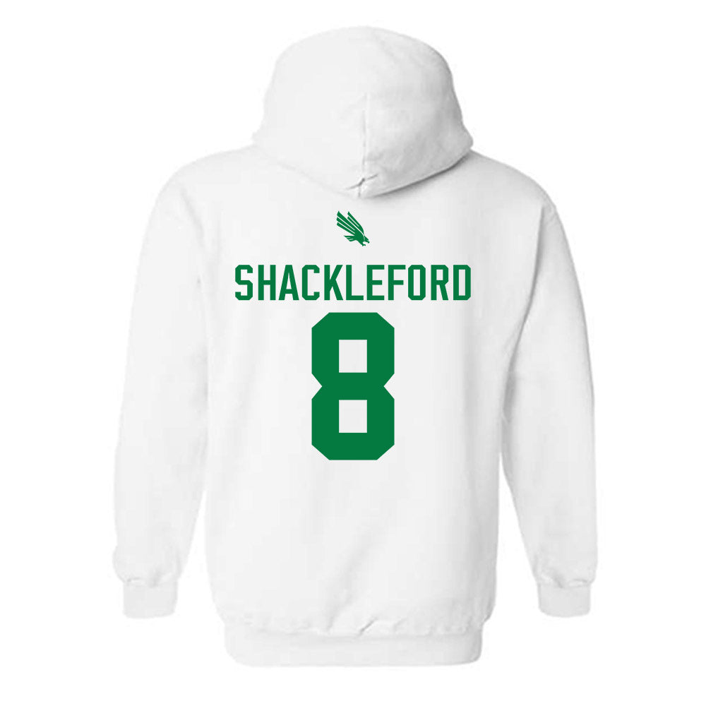 North Texas - NCAA Men's Basketball : Josiah Shackleford - Classic Shersey Hooded Sweatshirt-1