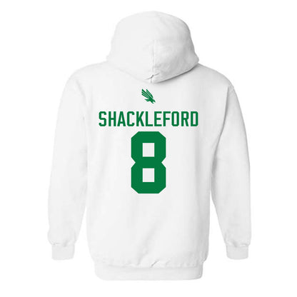North Texas - NCAA Men's Basketball : Josiah Shackleford - Classic Shersey Hooded Sweatshirt-1