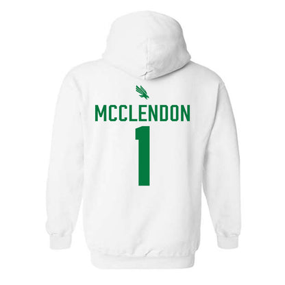 North Texas - NCAA Men's Basketball : William Mcclendon - Classic Shersey Hooded Sweatshirt-1