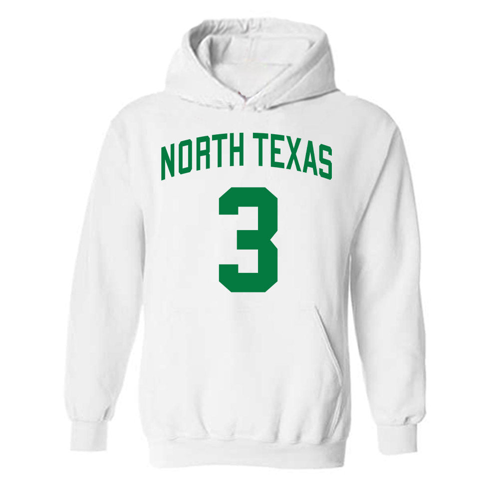 North Texas - NCAA Men's Basketball : Amar Diop - Classic Shersey Hooded Sweatshirt-0