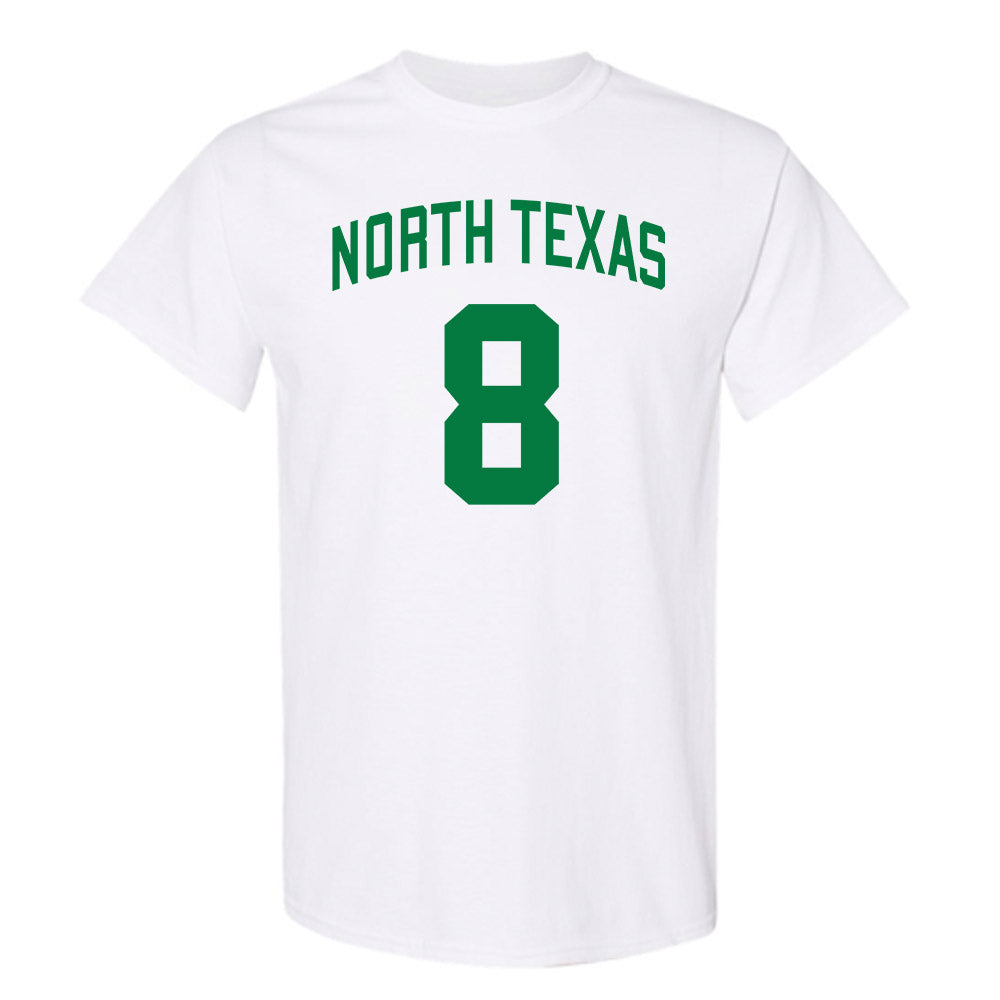 North Texas - NCAA Men's Basketball : Josiah Shackleford - Classic Shersey T-Shirt-0