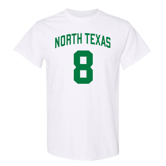 North Texas - NCAA Men's Basketball : Josiah Shackleford - Classic Shersey T-Shirt-0