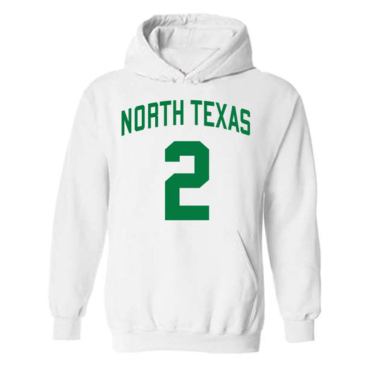 North Texas - NCAA Men's Basketball : Cahmai Crosby - Classic Shersey Hooded Sweatshirt-0