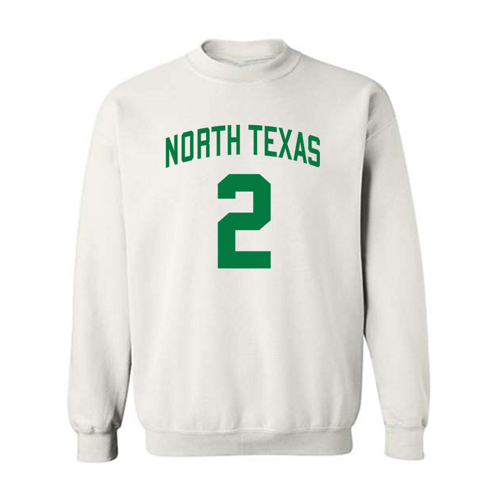 North Texas - NCAA Men's Basketball : Cahmai Crosby - Classic Shersey Crewneck Sweatshirt-0