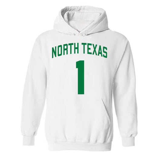 North Texas - NCAA Men's Basketball : William Mcclendon - Classic Shersey Hooded Sweatshirt-0