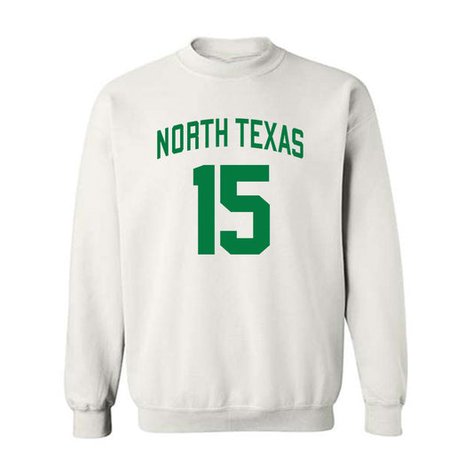 North Texas - NCAA Men's Basketball : Reece Robinson - Classic Shersey Crewneck Sweatshirt-0