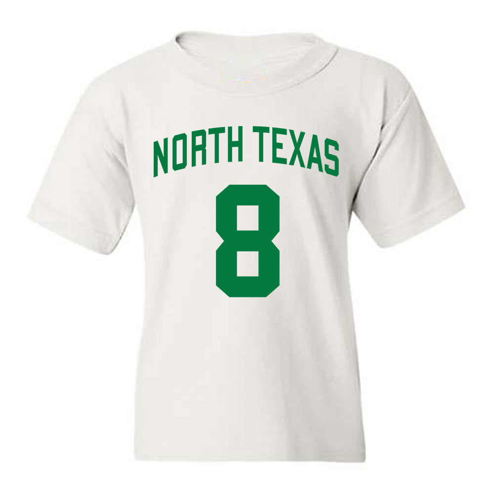 North Texas - NCAA Men's Basketball : Josiah Shackleford - Classic Shersey Youth T-Shirt-0