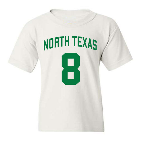 North Texas - NCAA Men's Basketball : Josiah Shackleford - Classic Shersey Youth T-Shirt-0