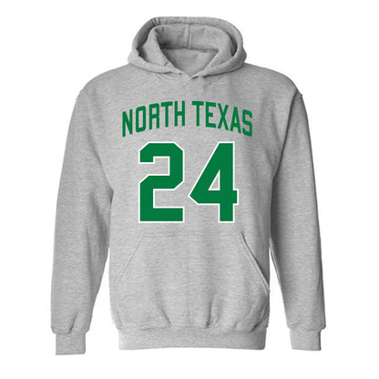 North Texas - NCAA Men's Basketball : Amar Diop - Classic Shersey Hooded Sweatshirt-1