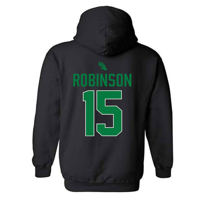 North Texas - NCAA Men's Basketball : Reece Robinson - Sports Shersey Hooded Sweatshirt-1