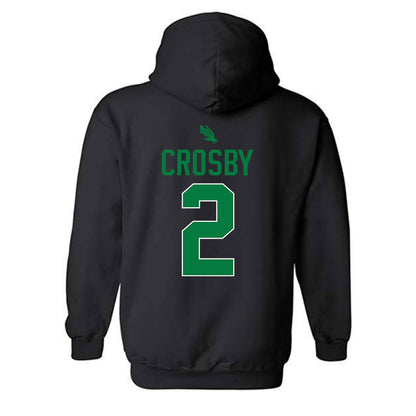North Texas - NCAA Men's Basketball : Cahmai Crosby - Sports Shersey Hooded Sweatshirt-1