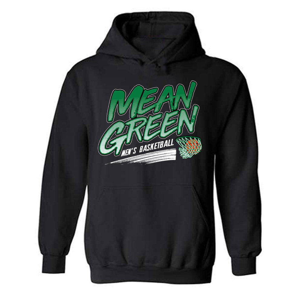 North Texas - NCAA Men's Basketball : Cole Franklin - Sports Shersey Hooded Sweatshirt-0