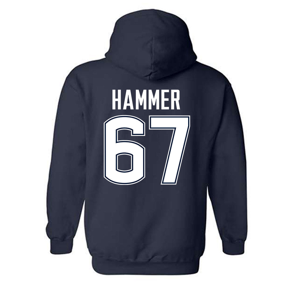 UConn - NCAA Football : Hannes Hammer - Classic Shersey Hooded Sweatshirt-1