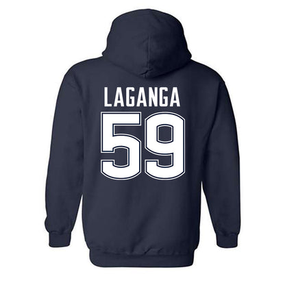 UConn - NCAA Football : David LaGanga - Classic Shersey Hooded Sweatshirt-1