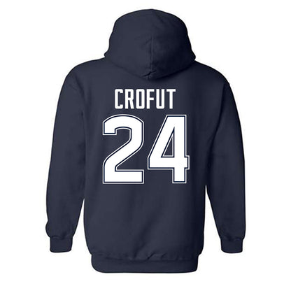 UConn - NCAA Football : Tashi Crofut - Classic Shersey Hooded Sweatshirt-1