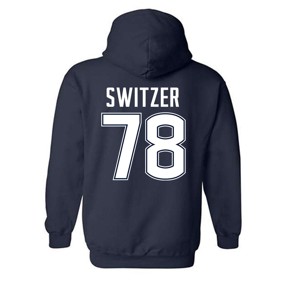 UConn - NCAA Football : Isiah Switzer - Classic Shersey Hooded Sweatshirt-1