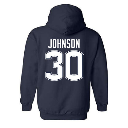 UConn - NCAA Football : Charles Johnson - Classic Shersey Hooded Sweatshirt-1