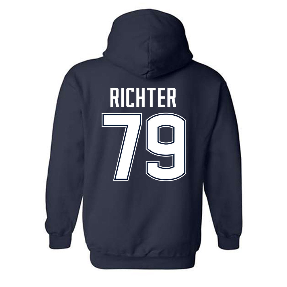 UConn - NCAA Football : Christian Richter - Classic Shersey Hooded Sweatshirt-1