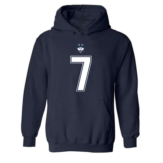 UConn - NCAA Football : Tyler McKinstry - Classic Shersey Hooded Sweatshirt-0