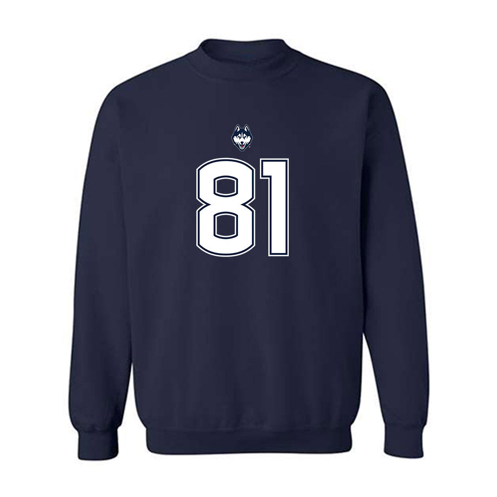 UConn - NCAA Football : Logan Barnes - Classic Shersey Crewneck Sweatshirt-0