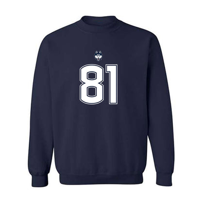 UConn - NCAA Football : Logan Barnes - Classic Shersey Crewneck Sweatshirt-0