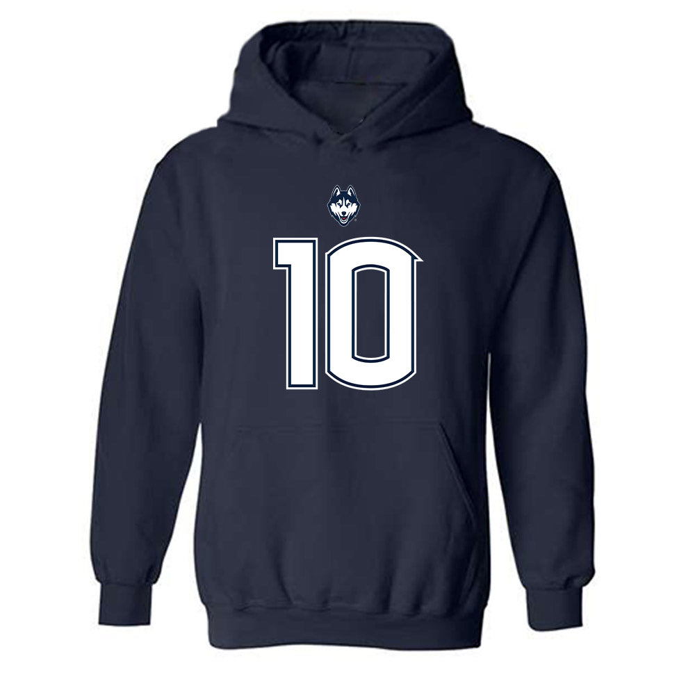 UConn - NCAA Football : Jayden Davis - Classic Shersey Hooded Sweatshirt-0