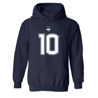 UConn - NCAA Football : Jayden Davis - Classic Shersey Hooded Sweatshirt-0