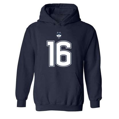 UConn - NCAA Football : Kamren Flowers - Classic Shersey Hooded Sweatshirt-0
