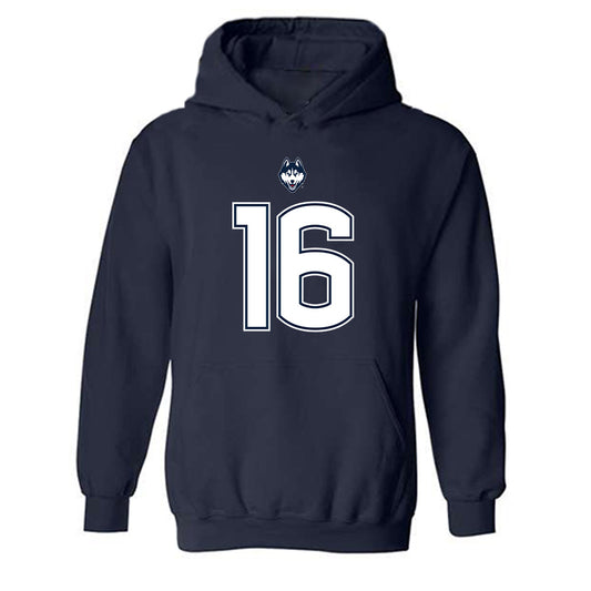 UConn - NCAA Football : Kamren Flowers - Classic Shersey Hooded Sweatshirt-0