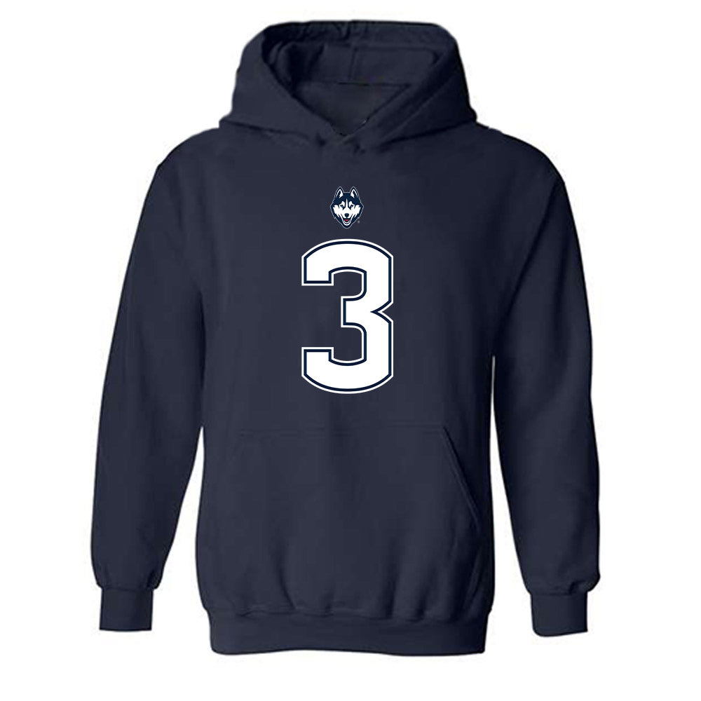 UConn - NCAA Football : Kenji Christian - Classic Shersey Hooded Sweatshirt-0