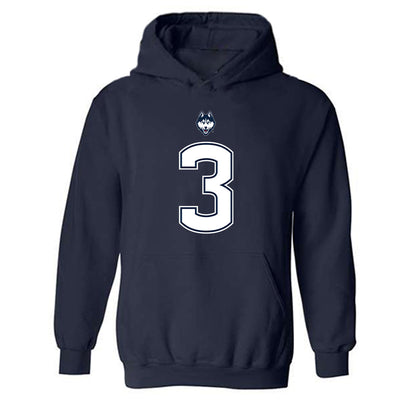 UConn - NCAA Football : Kenji Christian - Classic Shersey Hooded Sweatshirt-0